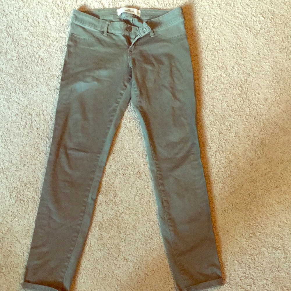 Hollister olive skinny pants